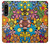 S3281 Colorful Hippie Flowers Pattern Case For Sony Xperia 1 IV
