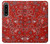 S3354 Red Classic Bandana Case For Sony Xperia 1 IV