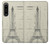 S3474 Eiffel Architectural Drawing Case For Sony Xperia 1 IV