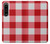 S3535 Red Gingham Case For Sony Xperia 1 IV