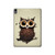 S0360 Coffee Owl Hard Case For iPad Air (2022,2020, 4th, 5th), iPad Pro 11 (2022, 6th)