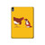 S1093 Rooster and Cat Joke Hard Case For iPad Air (2020, 2022), Air 11 (2024,2025,2026), Pro 11 (2022)