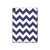 S2345 Navy Blue Shavron Zig Zag Pattern Hard Case For iPad Air (2020, 2022), Air 11 (2024,2025,2026), Pro 11 (2022)