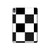 S2492 Black and White Check Hard Case For iPad Air (2020, 2022), Air 11 (2024,2025,2026), Pro 11 (2022)