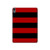 S2638 Black and Red Striped Hard Case For iPad Air (2020, 2022), Air 11 (2024,2025,2026), Pro 11 (2022)