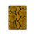 S3365 Yellow Python Skin Graphic Print Hard Case For iPad Air (2020, 2022), Air 11 (2024,2025,2026), Pro 11 (2022)