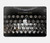S0620 Typewriter Hard Case For MacBook Air 13″ (2022,2025) - A2681, A3113, A3240
