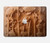 S1307 Fish Wood Carving Graphic Printed Hard Case For MacBook Air 13″ (2022,2024) - A2681, A3113