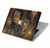 S3691 Gold Peacock Feather Hard Case For MacBook Air 13″ (2022,2025) - A2681, A3113, A3240