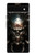 S1027 Hardcore Metal Skull Case For Google Pixel 6a