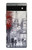 S1295 Eiffel Painting of Paris Case For Google Pixel 6a