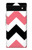 S1849 Pink Black Chevron Zigzag Case For Google Pixel 6a