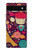 S2353 Paris Cartoon Vintage Pattern Case For Google Pixel 6a