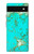 S2377 Turquoise Gemstone Texture Graphic Printed Case For Google Pixel 6a