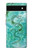 S2653 Dragon Green Turquoise Stone Graphic Case For Google Pixel 6a