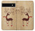 S3081 Wooden Raindeer Graphic Printed Case For Google Pixel 6a