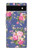S3265 Vintage Flower Pattern Case For Google Pixel 6a S3265 Vintage Flower Pattern Case For Google Pixel 6a