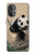 S2210 Panda Fluffy Art Painting Case For OnePlus Nord N20 5G