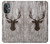 S2505 Reindeer Head Old Wood Texture Graphic Case For OnePlus Nord N20 5G