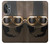 S2645 Vintage Brown Goggles Motorcycle Helmet Case For OnePlus Nord N20 5G