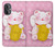 S3025 Pink Maneki Neko Lucky Cat Case For OnePlus Nord N20 5G