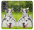 S3795 Kitten Cat Playful Siberian Husky Dog Paint Case For OnePlus Nord 2T
