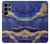 S3906 Navy Blue Purple Marble Case For Samsung Galaxy S22 Ultra