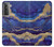 S3906 Navy Blue Purple Marble Case For Samsung Galaxy S21 5G