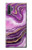 S3896 Purple Marble Gold Streaks Case For Samsung Galaxy Note 10 Plus
