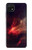 S3897 Red Nebula Space Case For Samsung Galaxy A22 5G