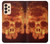 S3881 Fire Skull Case For Samsung Galaxy A33 5G