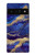 S3906 Navy Blue Purple Marble Case For Google Pixel 6 Pro