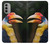 S3876 Colorful Hornbill Case For Motorola Moto G51 5G