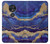 S3906 Navy Blue Purple Marble Case For Motorola Moto G7 Play