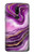 S3896 Purple Marble Gold Streaks Case For OnePlus 6