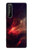 S3897 Red Nebula Space Case For Sony Xperia 1 II