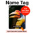 S3876 Colorful Hornbill Hard Case For iPad 9.7 (2017,2018), iPad 6, iPad 5