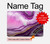 S3896 Purple Marble Gold Streaks Hard Case For MacBook Pro 16 M1,M2,M3,M4 (2021,2024) - A3403, A3186, A2991, A2780, A2485