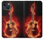 S0415 Fire Guitar Burn Case For iPhone 14
