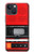 S3204 Red Cassette Recorder Graphic Case For iPhone 14