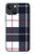 S3452 Plaid Fabric Pattern Case For iPhone 14