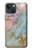 S3717 Rose Gold Blue Pastel Marble Graphic Printed Case For iPhone 14