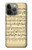 S2504 Vintage Music Sheet Case For iPhone 14 Pro