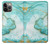 S3399 Green Marble Graphic Print Case For iPhone 14 Pro