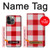 S3535 Red Gingham Case For iPhone 14 Pro