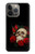 S3753 Dark Gothic Goth Skull Roses Case For iPhone 14 Pro