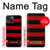 S2638 Black and Red Striped Case For iPhone 14 Plus