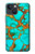 S2688 Aqua Copper Turquoise Gemstone Graphic Case For iPhone 14 Plus