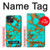 S2688 Aqua Copper Turquoise Gemstone Graphic Case For iPhone 14 Plus