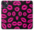 S2933 Pink Lips Kisses on Black Case For iPhone 14 Plus